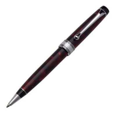 Aurora Optima Auroloide Silver Burgundy Ballpoint Pen