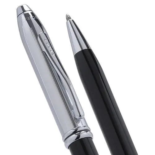 Cross Townsend Black and Chrome Cap Tuxedo Ballpoint Pen - Image 2