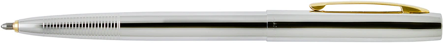 Fisher Cap-O-Matic Chrome with Gold Clip Space Pen - Image 2