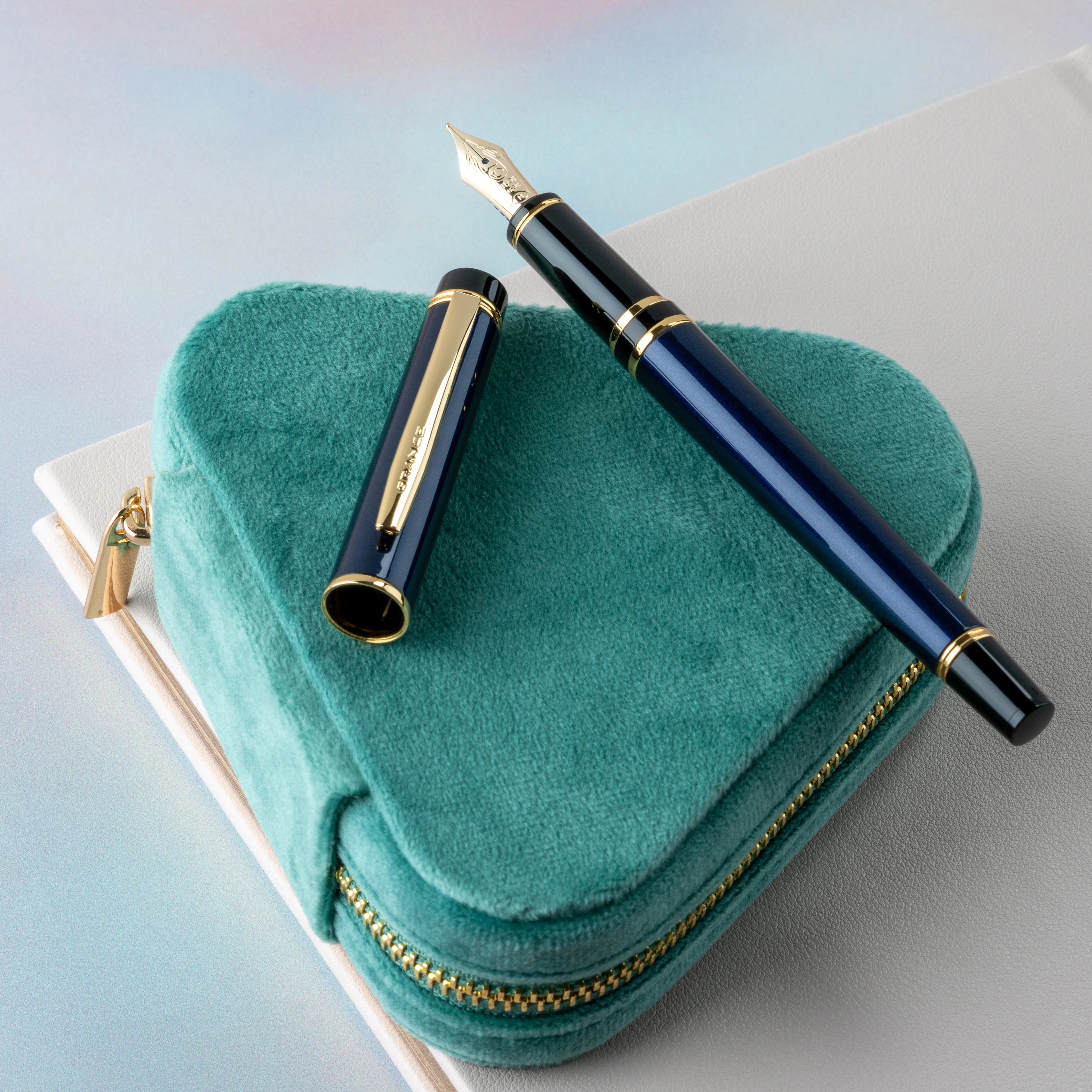 Grance Fountain Pen Navy Blue