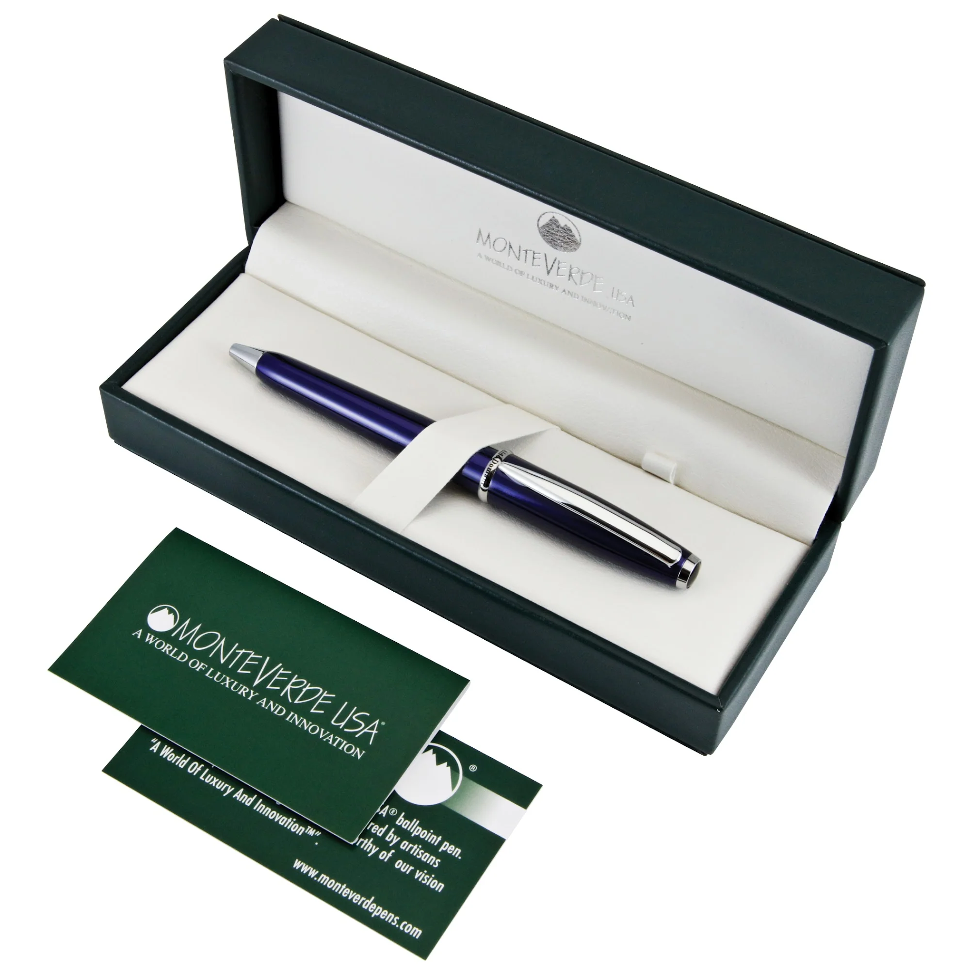 Monteverde Aldo Domani Blue Ballpoint Pen - Image 2
