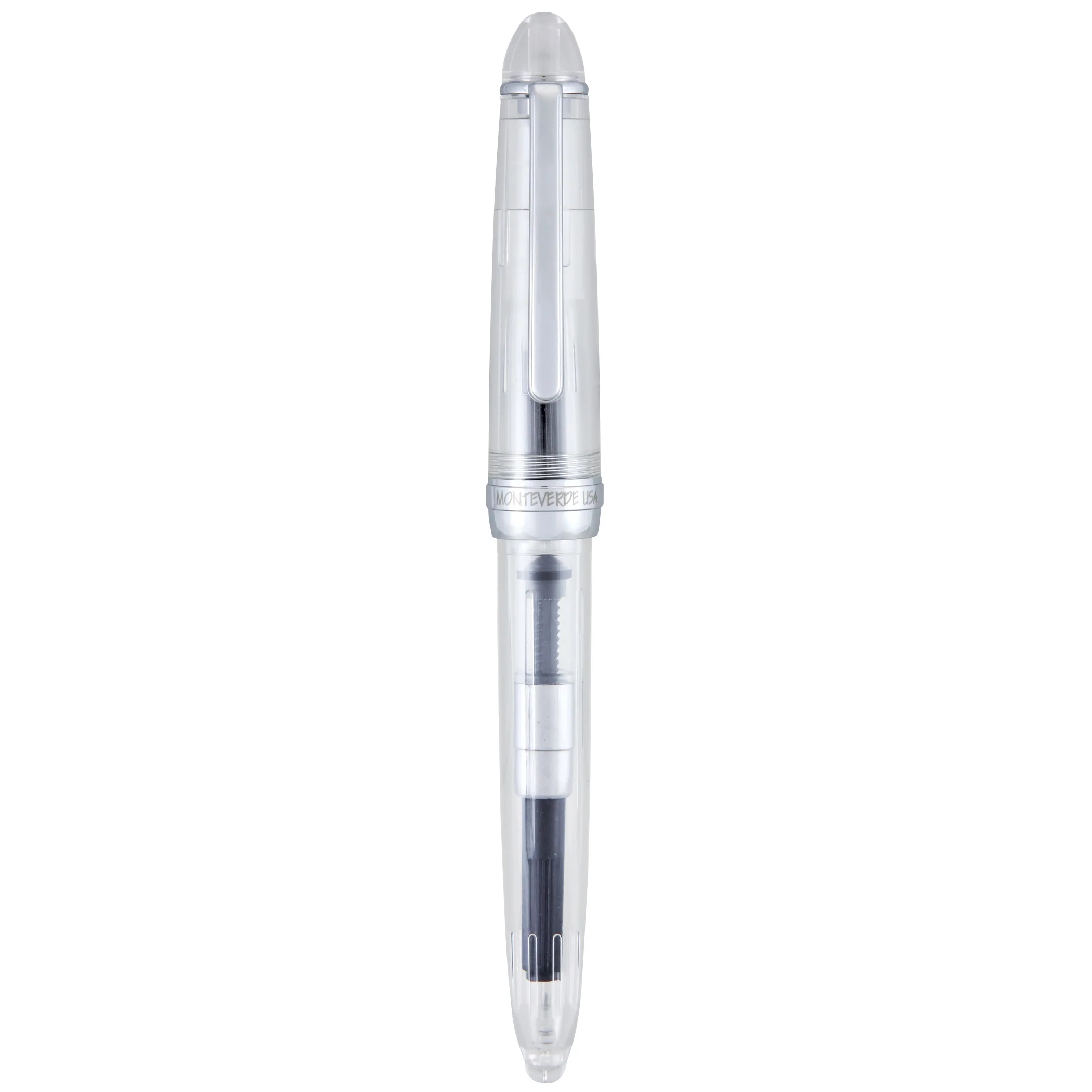 Monteverde Monza 3 Clear Fountain Pen (M, F, Flex) - Image 3