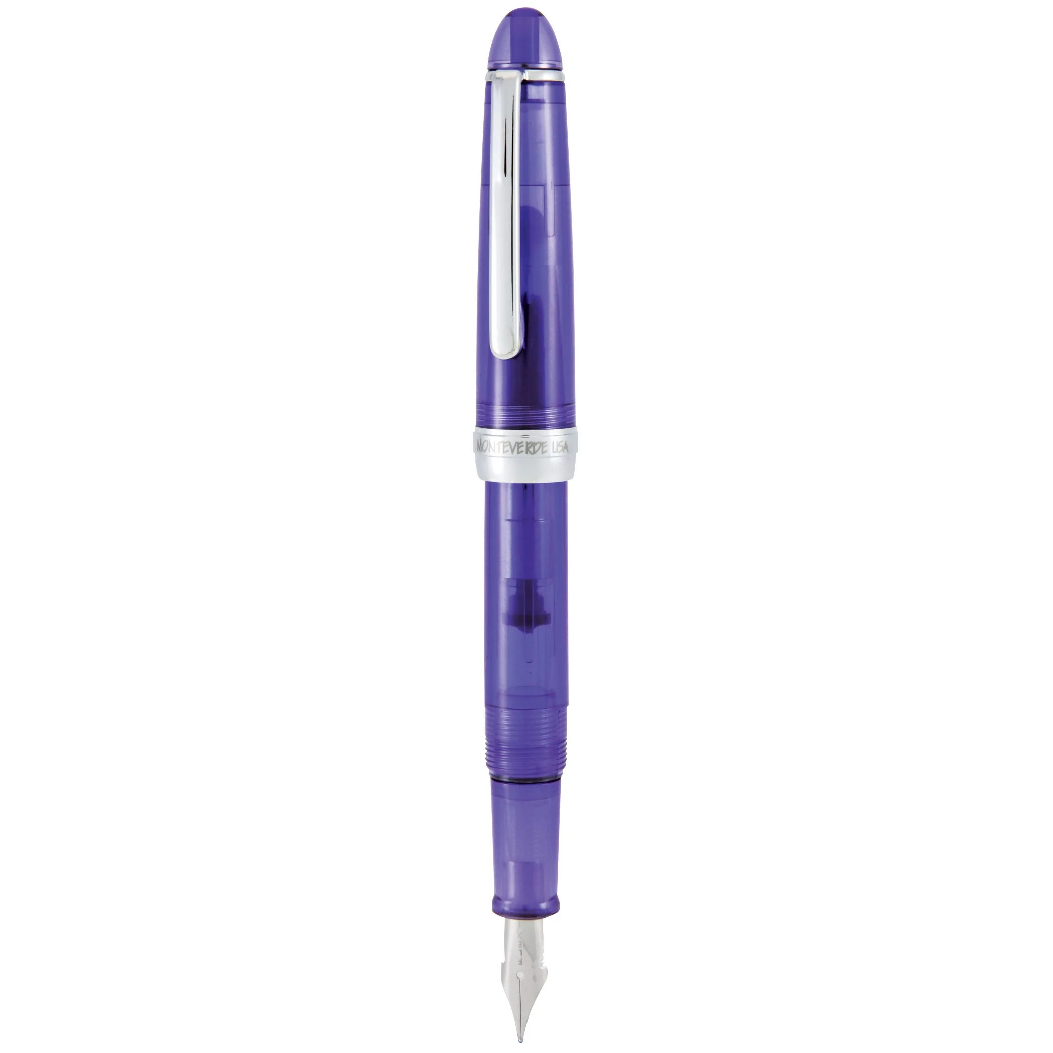 Monteverde Monza 3 Purple Fountain Pen (M, F, Flex) - Image 2