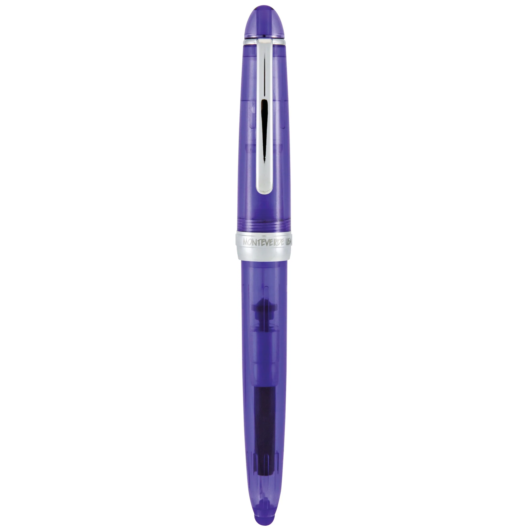 Monteverde Monza 3 Purple Fountain Pen (M, F, Flex) - Image 3