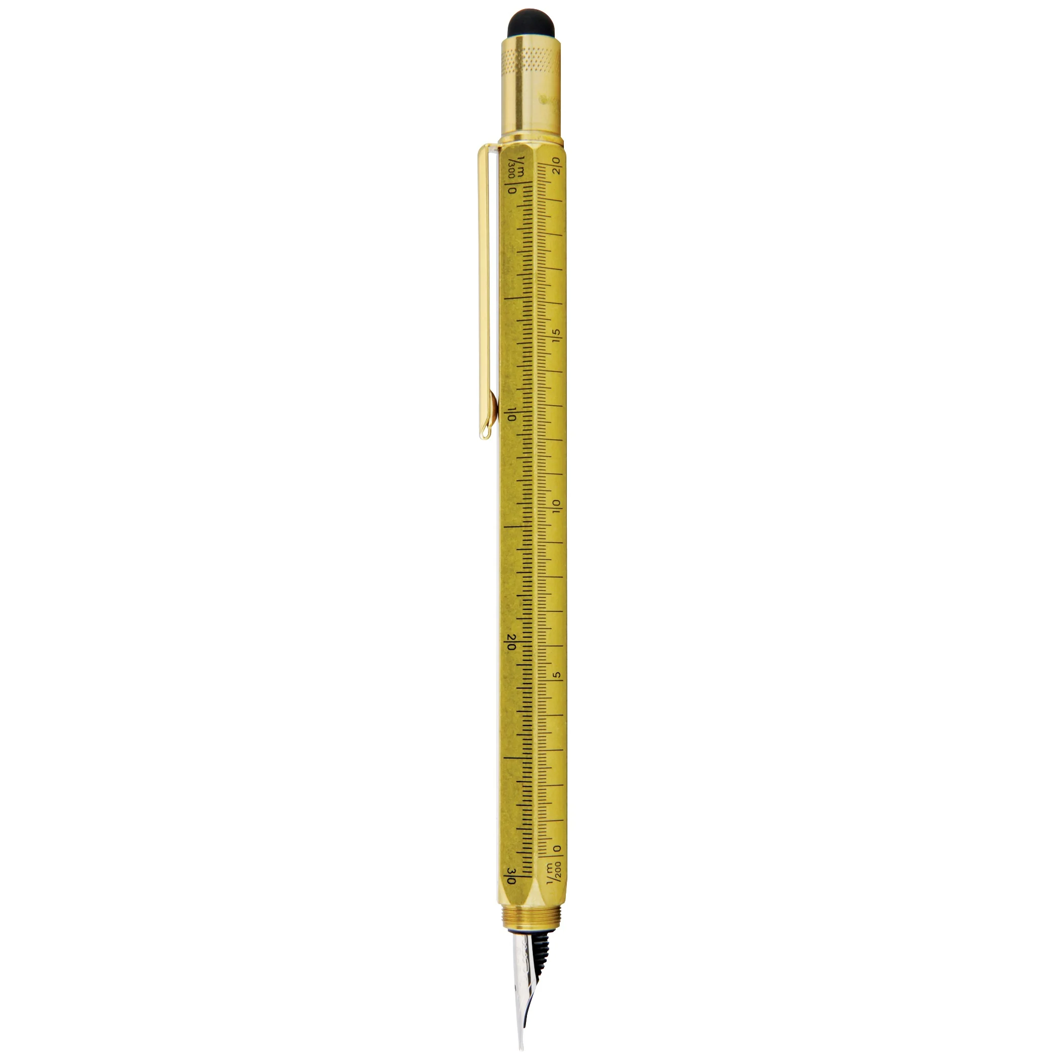 Monteverde One Touch Stylus Tool Brass Fountain Pen - Image 3