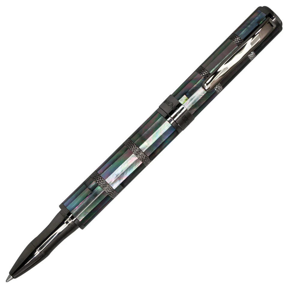 Monteverde Regatta Sport Mother Of Pearl Black & Gunmetal Rollerball Pen