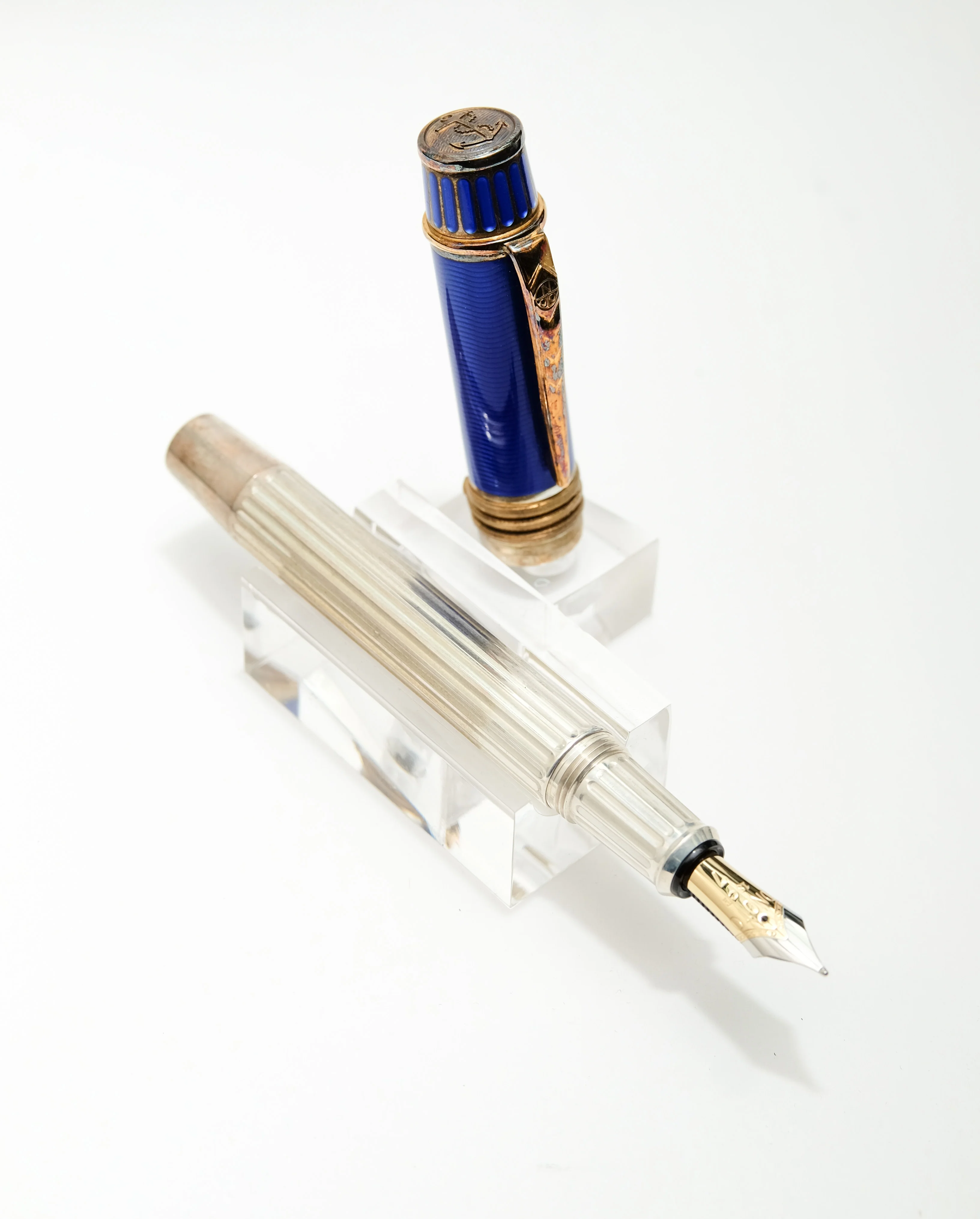 Pre-Owned Onoto Horatio Nelson in Victory Silver Fountain Pen - Image 4