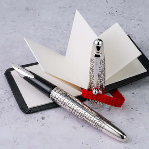 Pilot Sterling Silvern Ishidatami Fountain Pen - Image 3