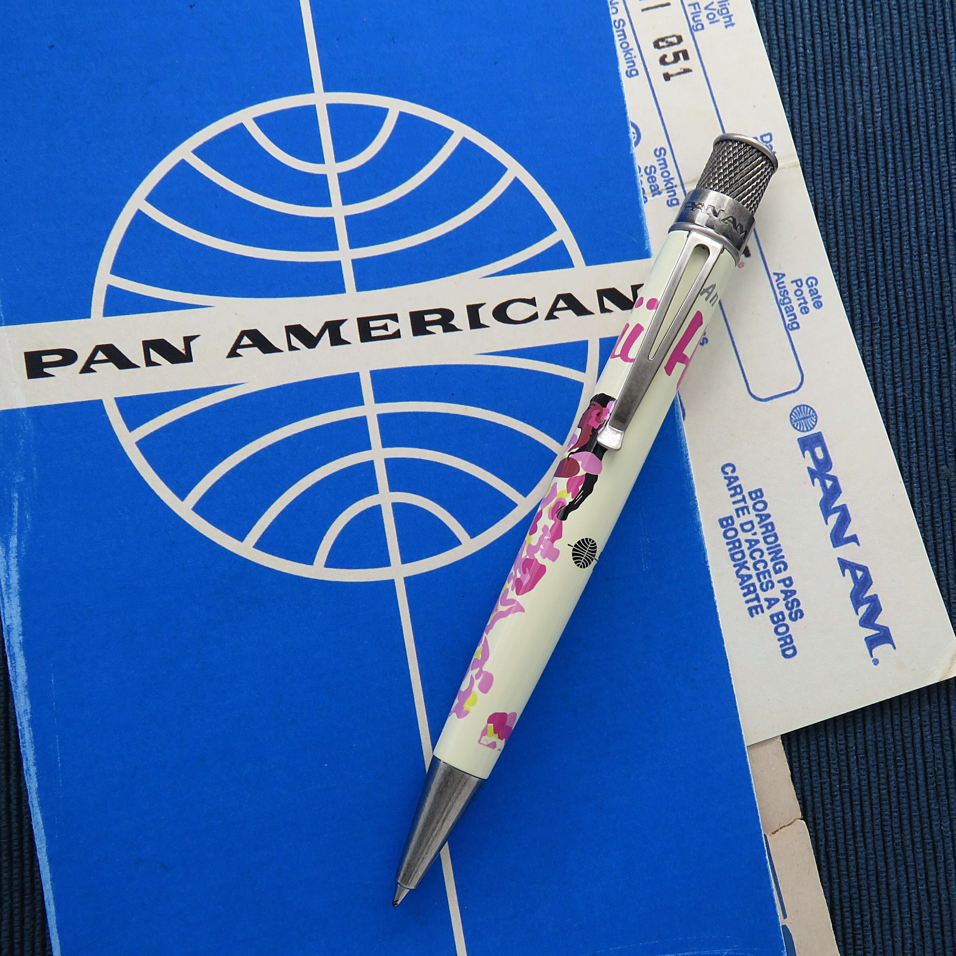 Retro 1951 Tornado Pan Am Hawaii Poster Rollerball Pen - Image 4