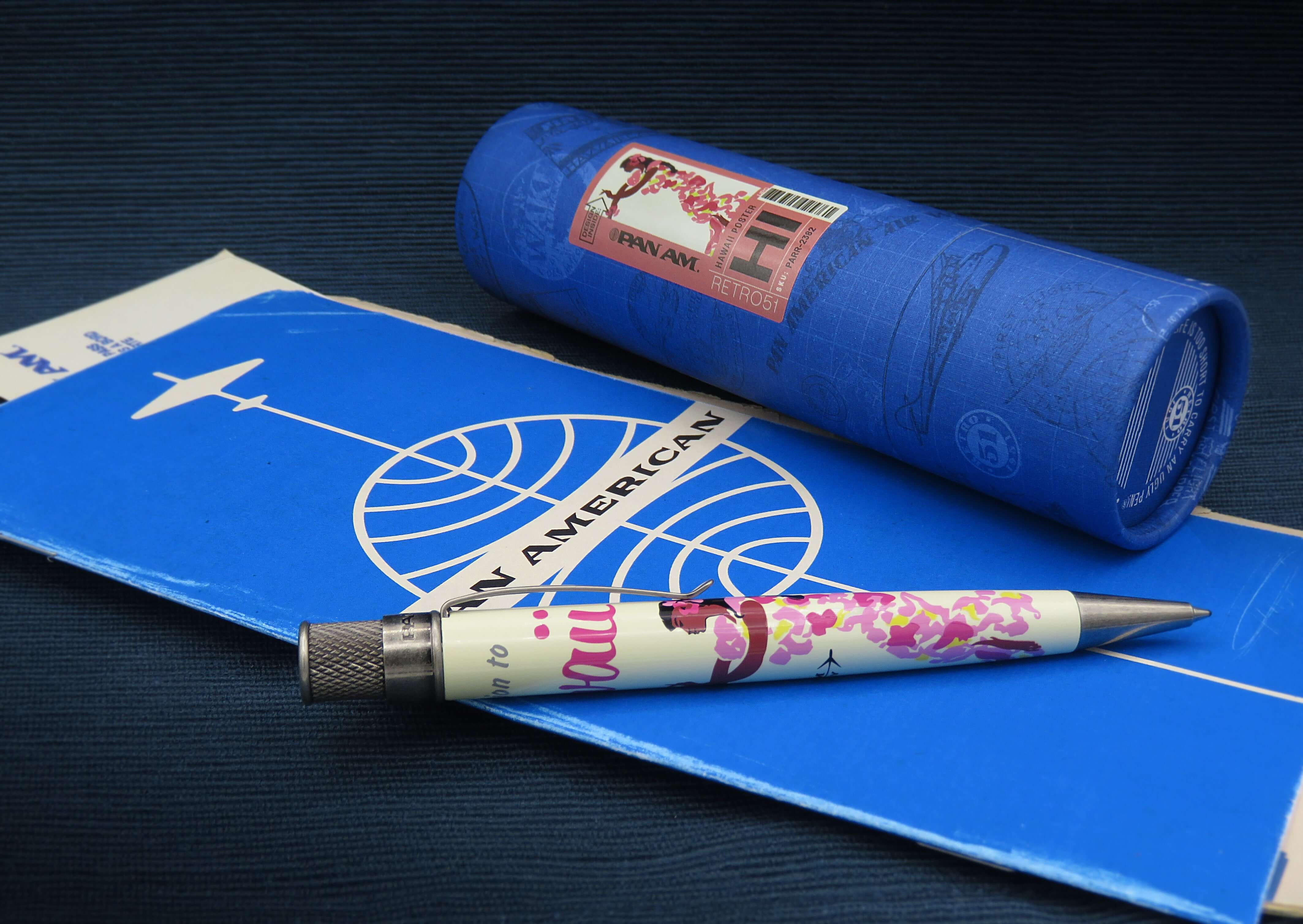 Retro 1951 Tornado Pan Am Hawaii Poster Rollerball Pen - Image 5