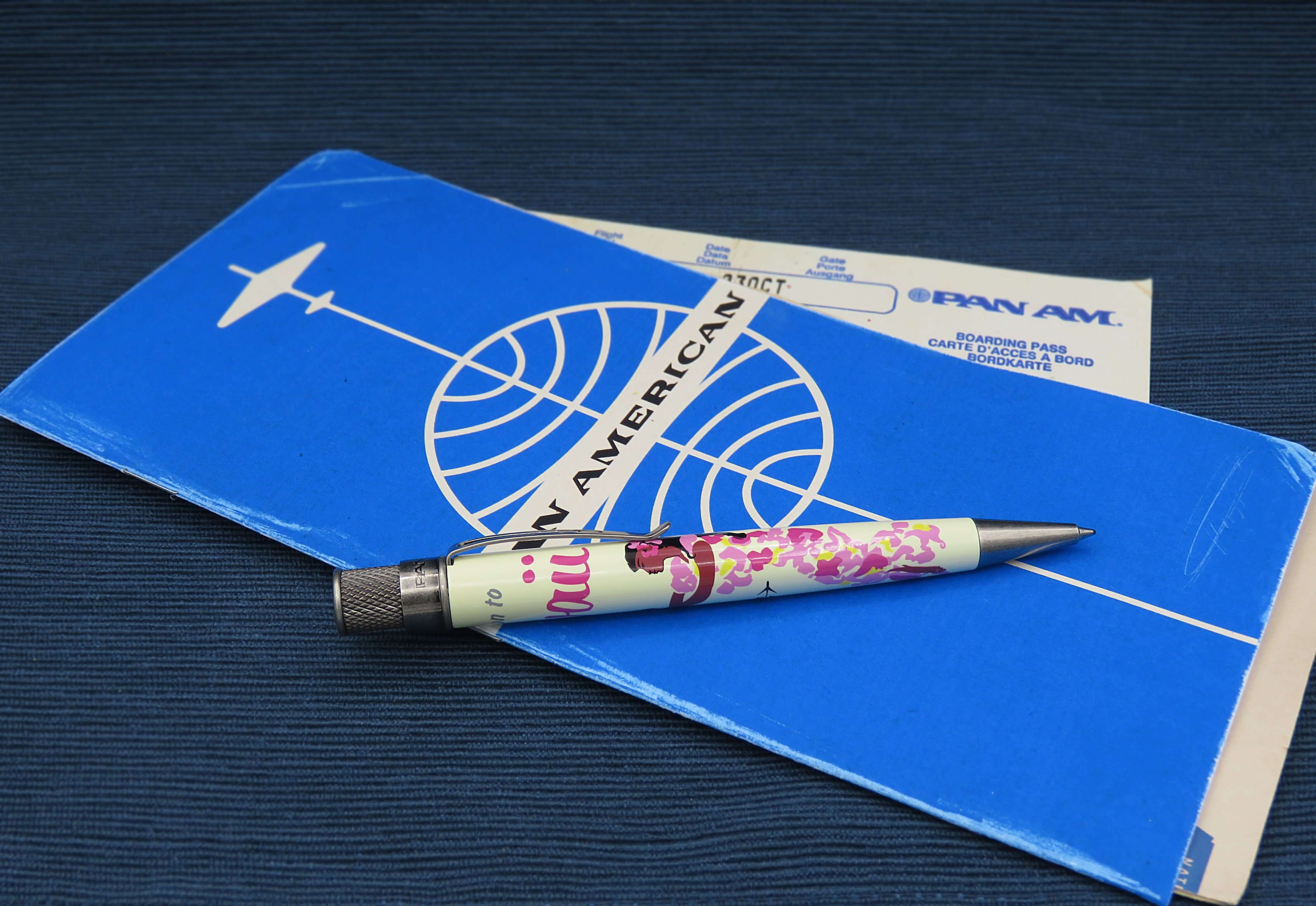 Retro 1951 Tornado Pan Am Hawaii Poster Rollerball Pen - Image 7