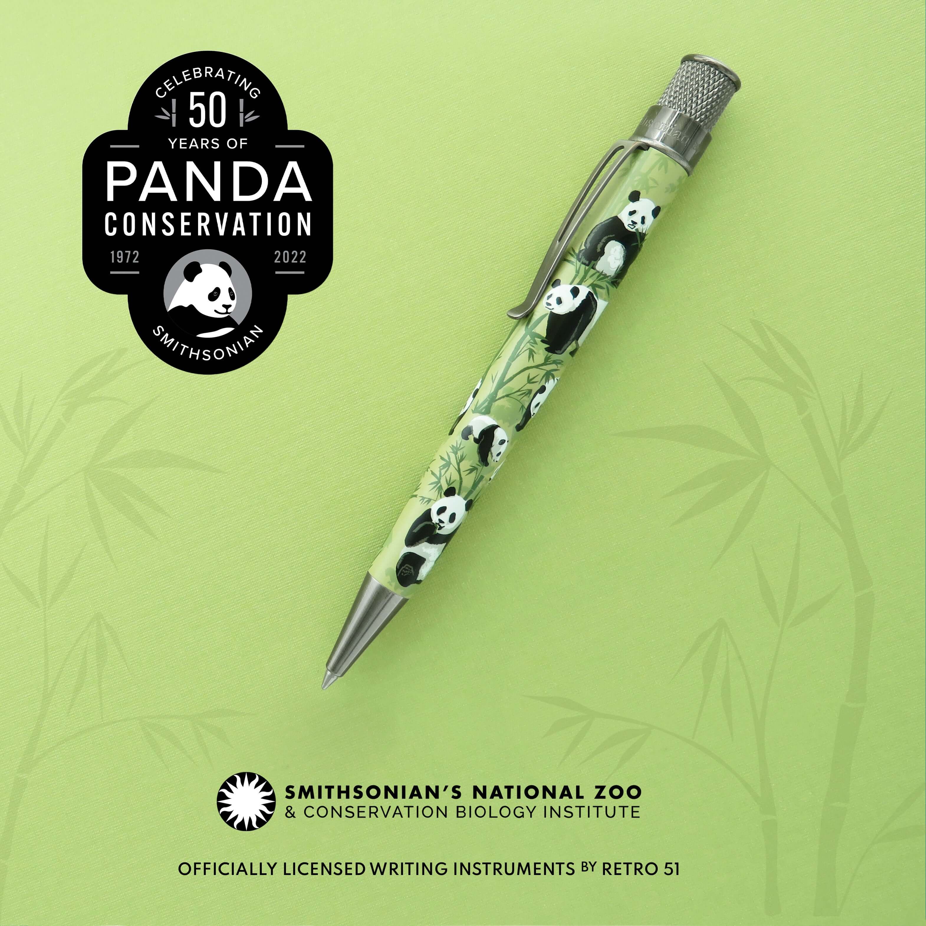 Retro 1951 Tornado Smithsonian National Zoo Panda Rollerball Pen - Image 4