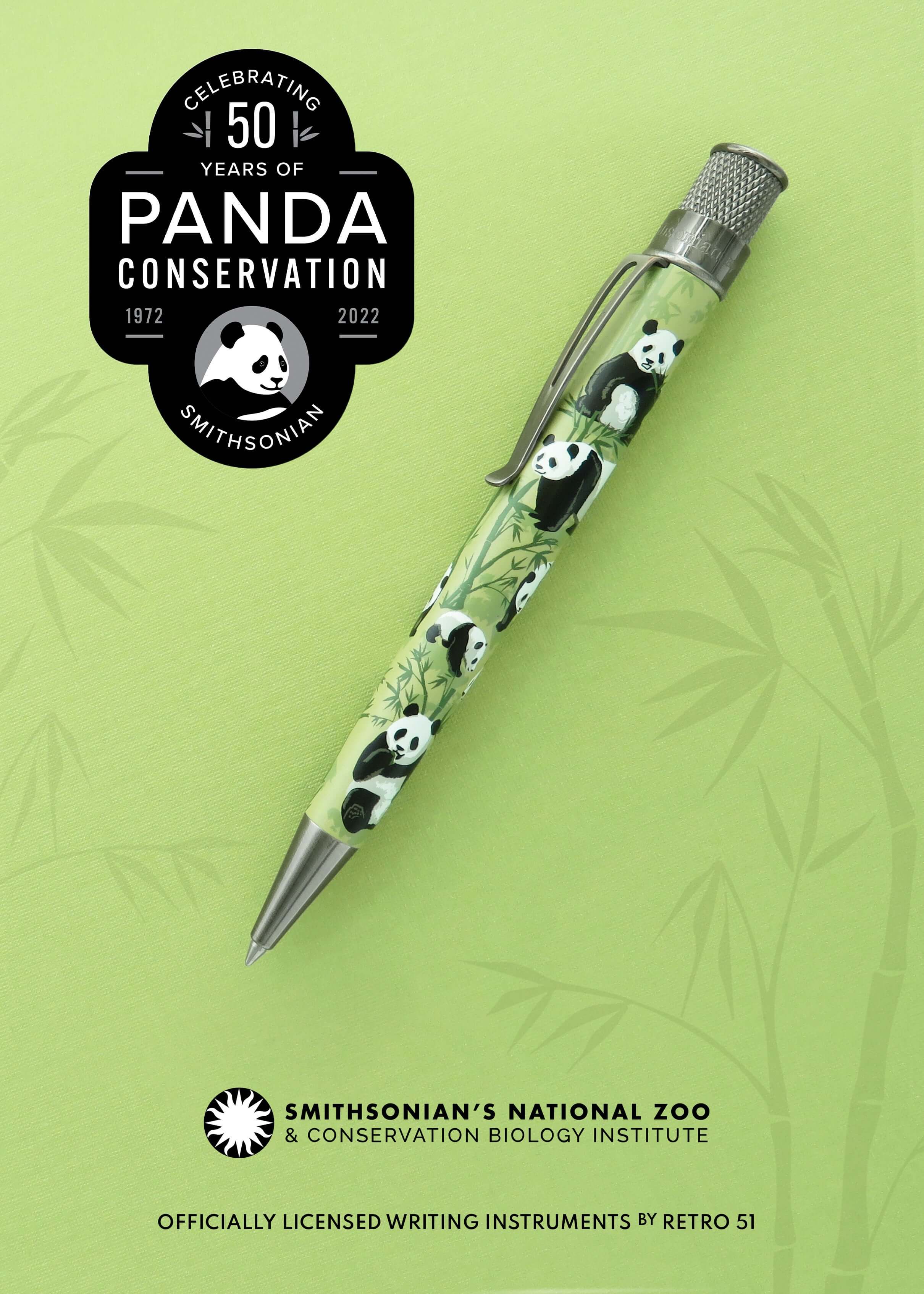 Retro 1951 Tornado Smithsonian National Zoo Panda Rollerball Pen - Image 5