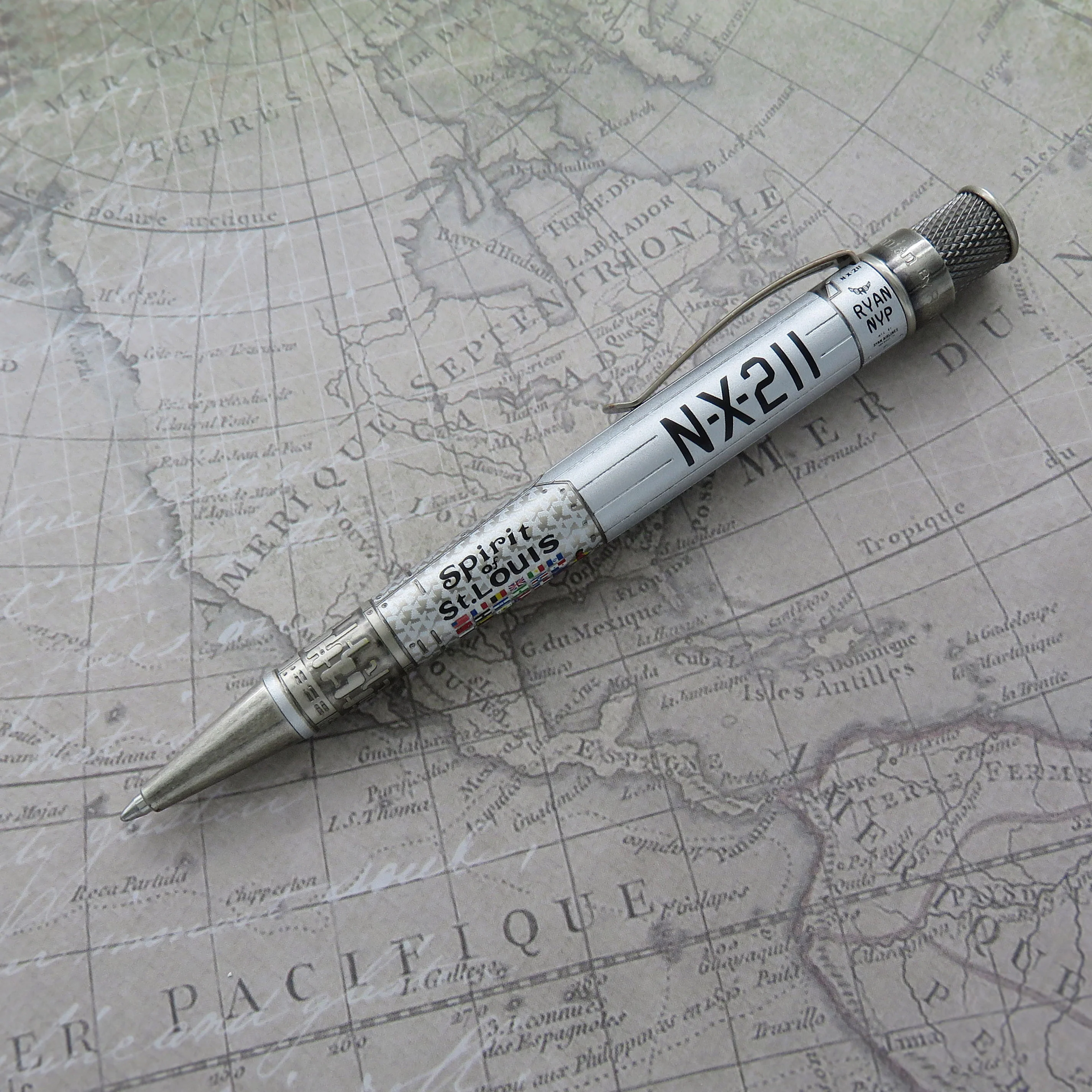Retro 1951 Tornado Smithsonian Spirit of St. Louis Rollerball Pen - Image 6