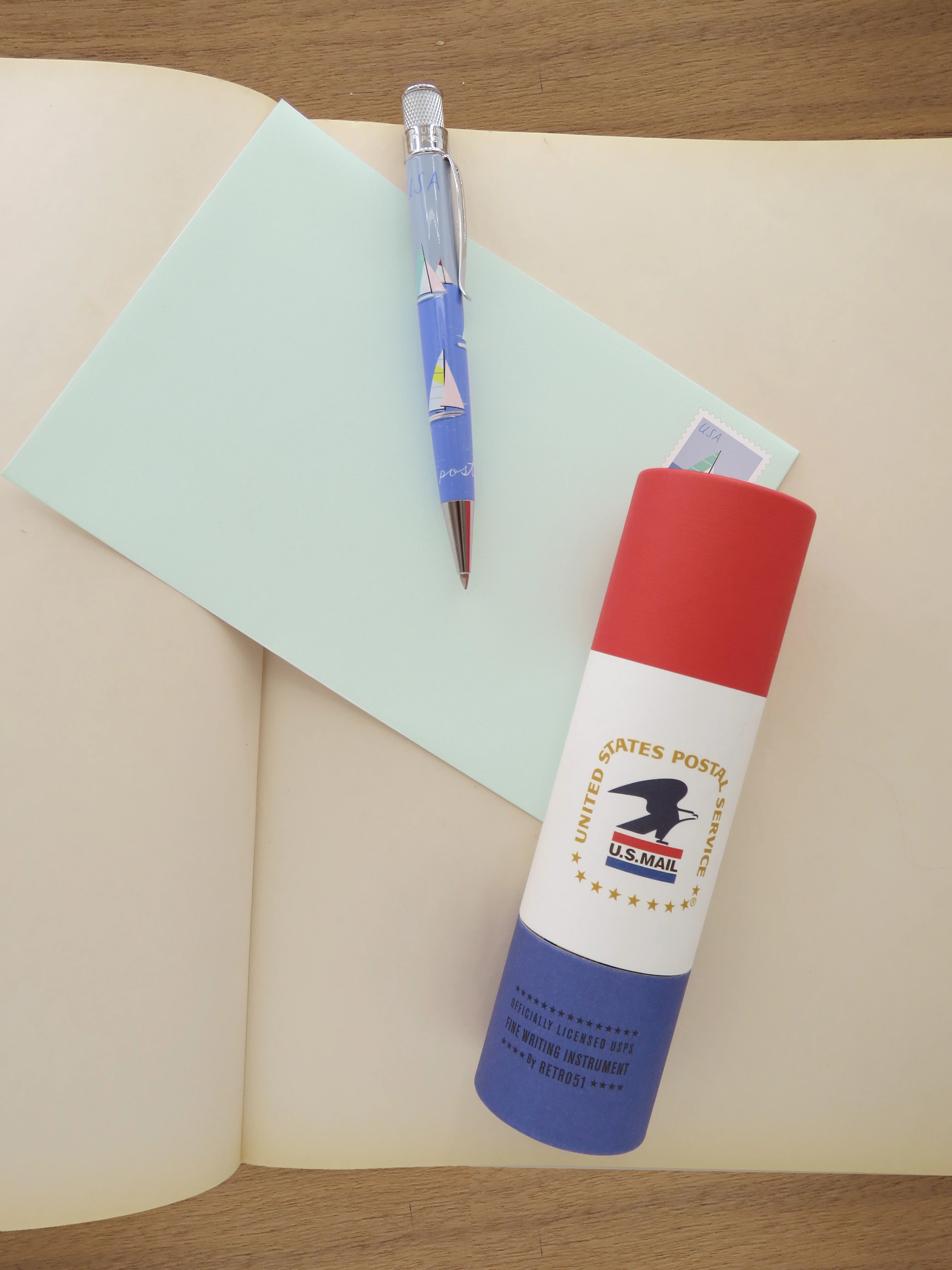 Retro 1951 Tornado U.S. Postal Service Sailboats 2023 Rollerball Pen - Image 5
