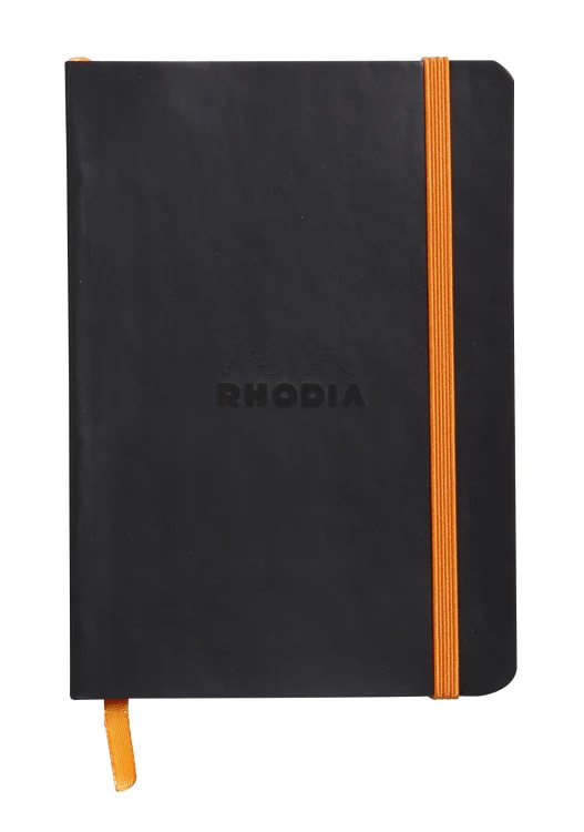 Rhodia A6 Softcover Notebook - Black, Lined