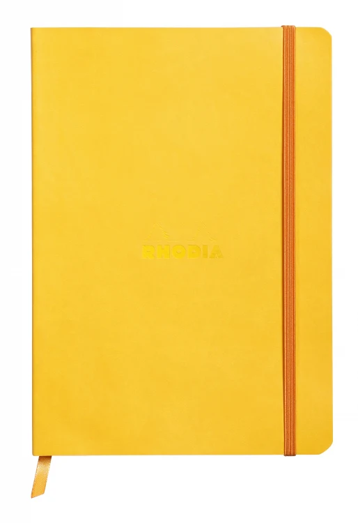 Rhodia A5 Softcover Notebook - Yellow, Lined