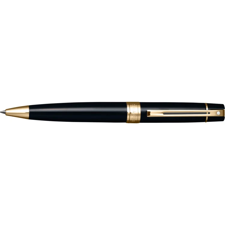 Sheaffer 300 Black & Gold Ballpoint Pen - Image 2