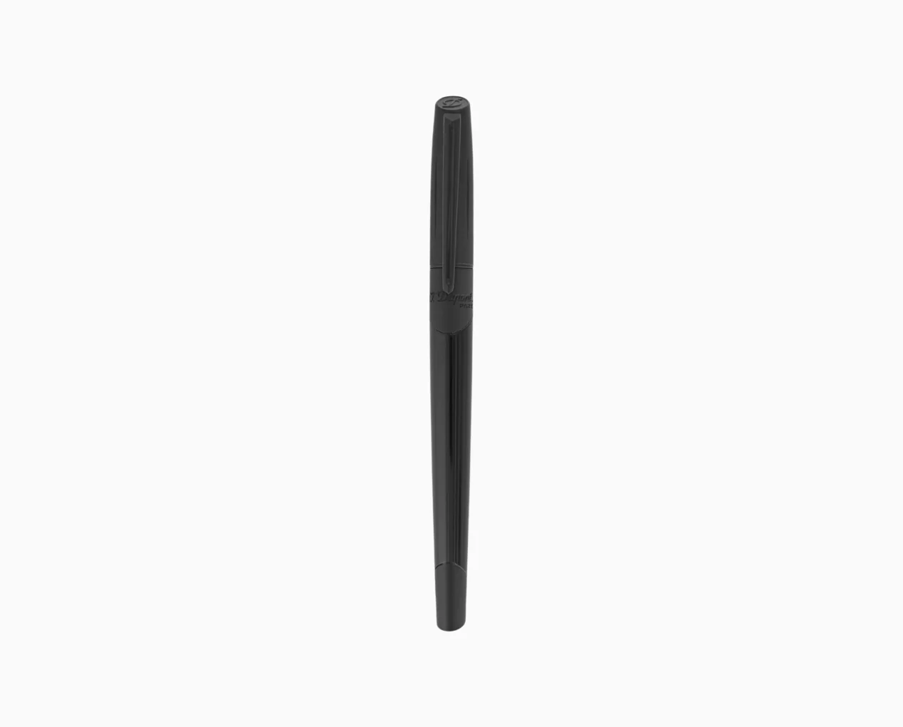 ST Dupont Defi Millenium Shiny Black & Matte Black Trim Fountain Pen - Image 2