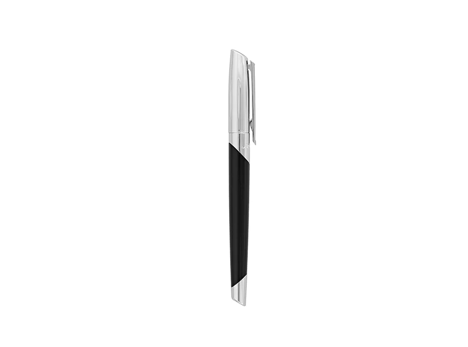 ST Dupont Defi Millenium Shiny Black & Silver Fountain Pen - Image 6