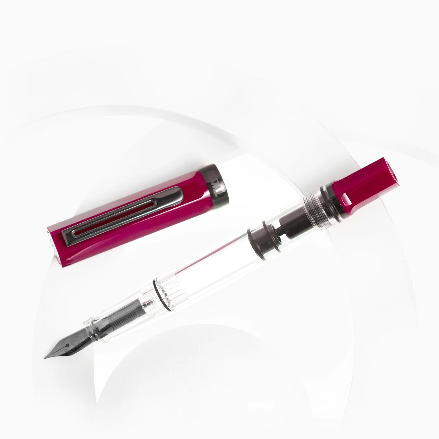 TWSBI Eco Plum with Onyx Fountain Pen - Image 3