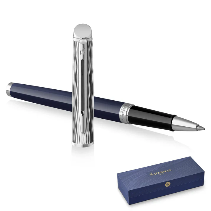 Waterman Hémisphère 2022 Special Edition Deluxe Blue Chrome Trim Rollerball Pen