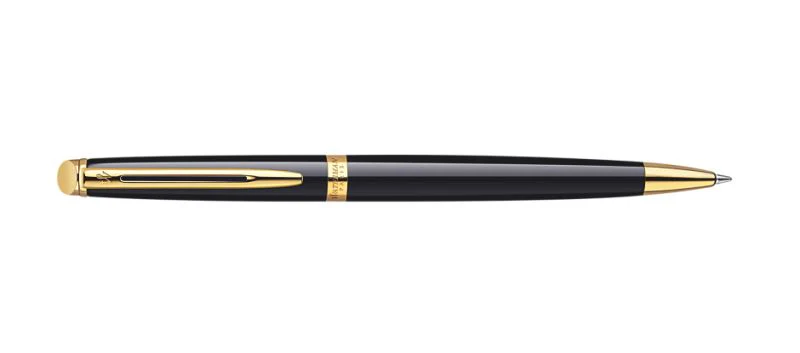 Waterman Hemisphere Black Lacquer & Gold Rollerball Pen - Image 2
